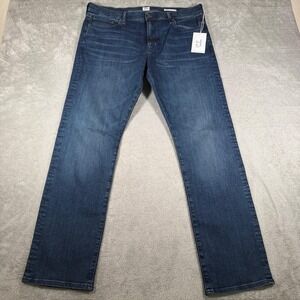 Edwin Maddox Jeans Mens 38x32 Blue Medium Wash Slim Stretch Denim NWT